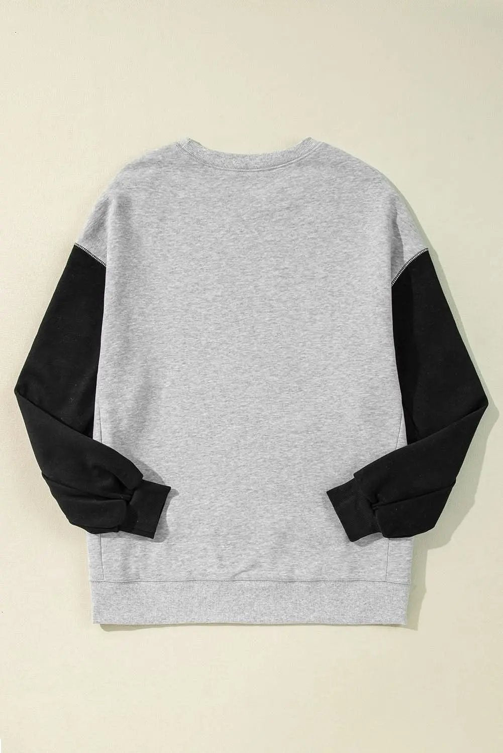 Chic gray drop shoulder pullover - Love Salve